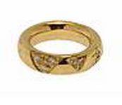 SKS102 18K YG, RND TRIANGULAR DIA  SPACER 0.10