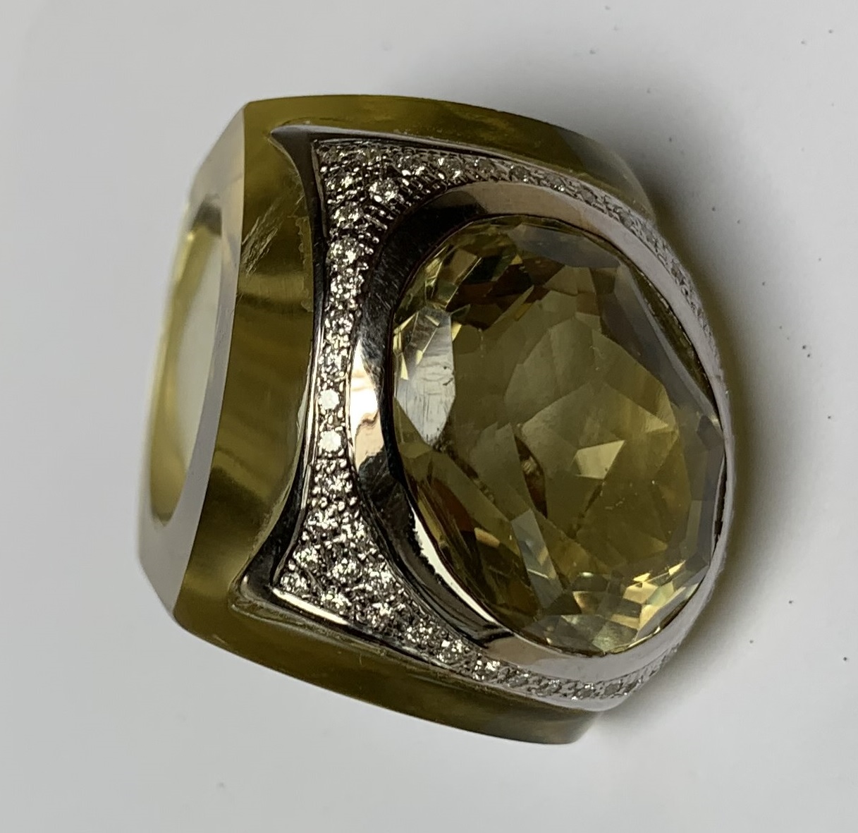 CARIOCA DIA LEMON&GREEN QUARTZ RING