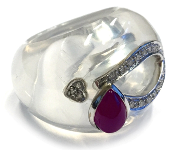 CUPIDO DIA MILKY QUARTZ AND GARNET