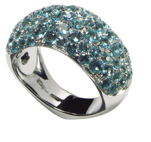 AN10181TZBW PETALI/WTE/RING W/B TOPAZ