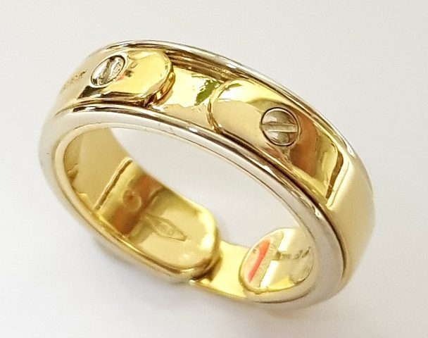 AN99AD GOLD 18K Y/W  RING