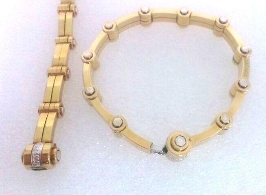 BR21086  GOLD 18KYW KULT-BRACCIALE