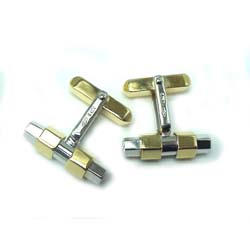 PS21116  Y/W CUFFLINKS-POLSINI  .14.40