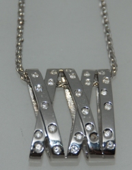 GC10236BQWW GOLD W 18K  XX1/NECKLACE DIAMONDS 0.21CT