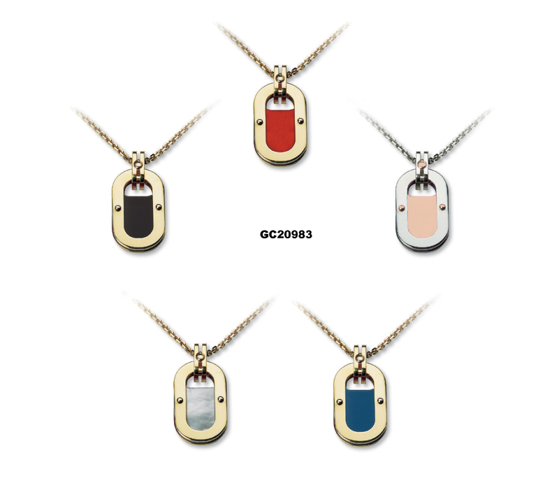 GC20983 MP Y/W LINK-NECKLACE   B-041111