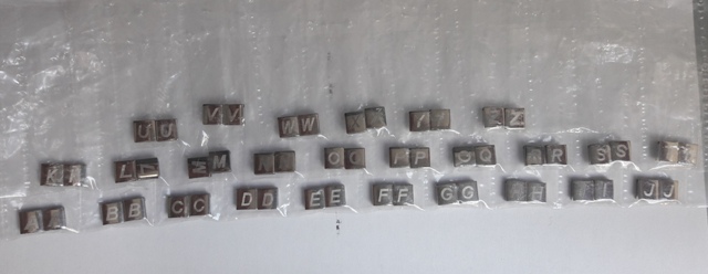 LETTERS STEEL and  CASINO