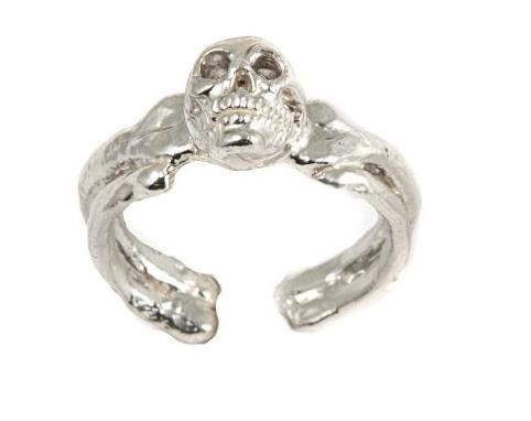 A-1043-1-10  Silver 5,70 gr (Ring 1 skull)
