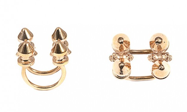 A-1058-1-11  Bronze 12.00gr (Four studs  ring)