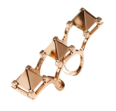 A-1106-1-13 Bronze 3 studs ring