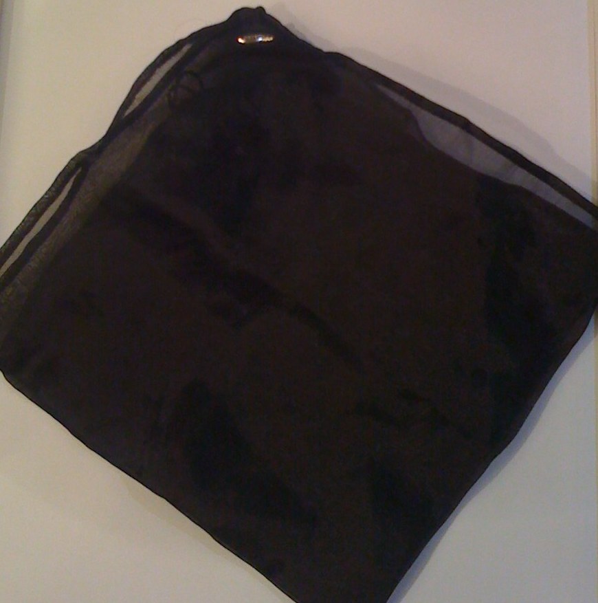 AFACFAZ2N1 FAZZOLETTO ARG/SETA 33X33 IN ORGANZA