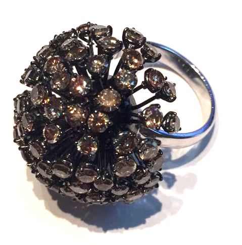 Blowball-R RING  (ex. B506NY 14180  DIAMANTI PIETRE COLOR)