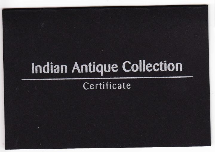 INDIAN ANTIQUE COLLECTION  Обложка черная на сертификаты