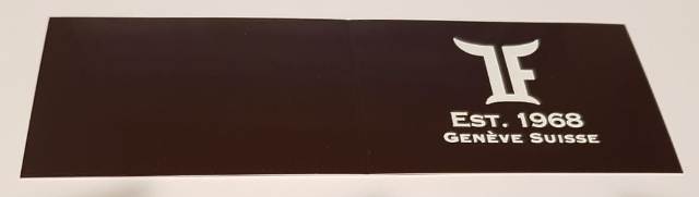 TF est.1968   Сертификат на запонки