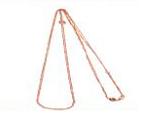 29597  Double 80 cm necklace in 18 kt  pink gold