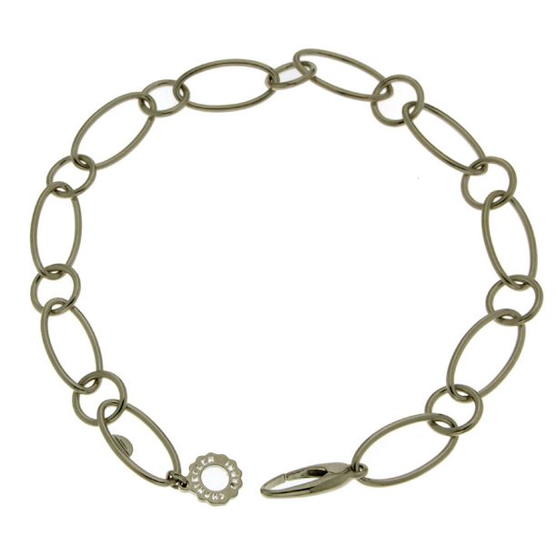 35594 20 cm bracelet in silver with oval link