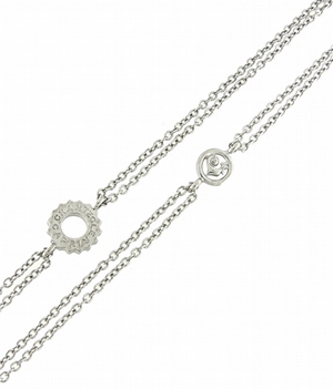 29290 "Et voila": Double chain 80cm set in silver