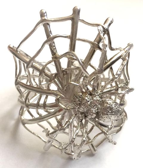 20022-A-07 Silver Spider bracelet
