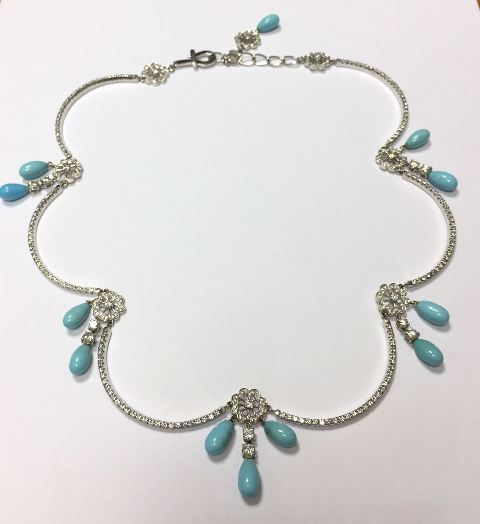 GC00904 Necklace Dia 5.20ct, Turquise