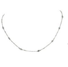 S1661622 DN70575R01H 18K WG with Dia Necklace