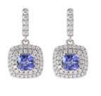 V1837887 XEJ6557R01MH 18K WG with Tanzanite/Dia Earrings