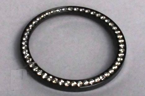 2.ct black PVD stainless bezel