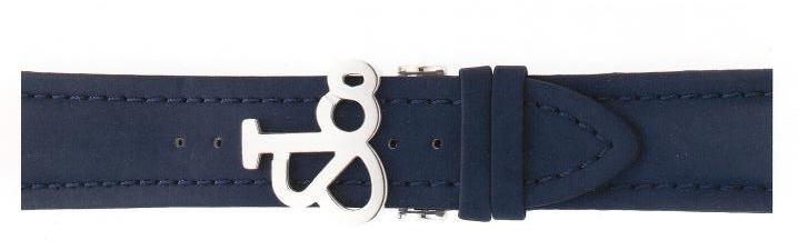 PBL22 Blue Rubber band 22mm with backle