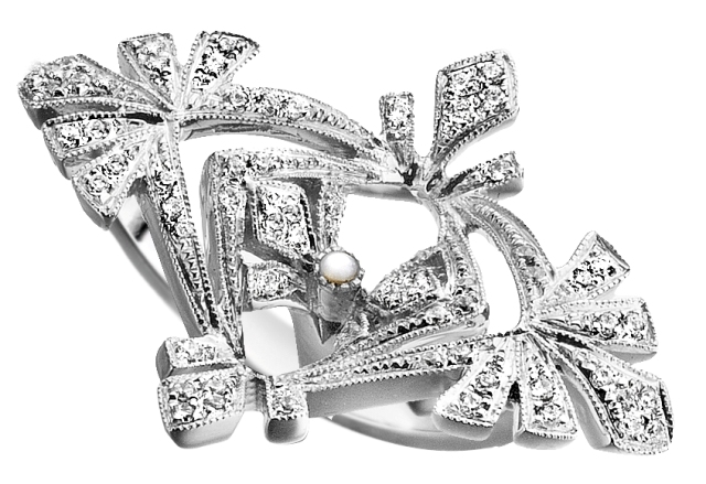 AN99 Ring silver, gold plated