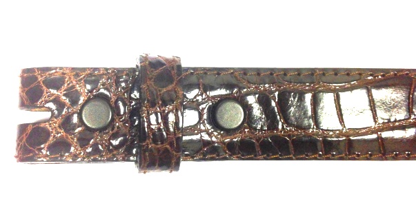 SA-10 ALLIGATOR 1" FOR SMALL BUCKLES BROWN 04