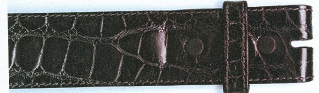 SA-30 ALLIGATOR 1.5" FOR LARGE BUCKLES BROWN (ex-black) 05