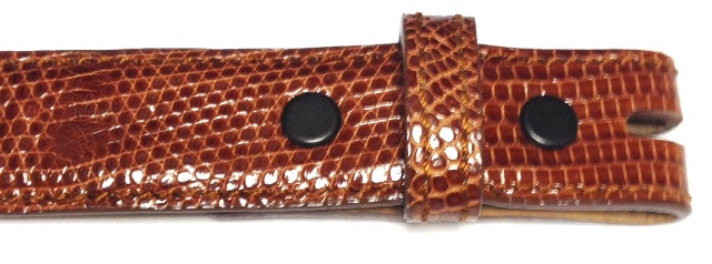 SL-10 LIZARD 1″ FOR SMALL BUCKLES HONEY/COGN 05