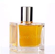 SOM-178P2-800 PERFUME II SQUARE BOTTLE 50ml GLASS BOTTLE  WITH SILVER CAP/LR LOGO