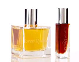 SOM-180S2-800 DUO SET:PERFUME II & ROLL ON II- 50ml and 7ml GLASS BOTTLES WITH SILVER CAPS/LR LOGO