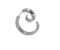 E1425 WG GR TRIBAL BOUCLES D OREILLE MM DIAMANTS GRIS