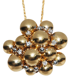 CL3129/D  Necklace Y/G, Dia 0.25ct