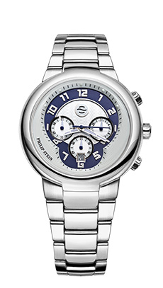 32-AN-SS Mens Steel Case, Navy Dial, Stainless Steel band