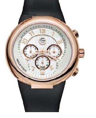 32-ARGW-RBB Mens Steel Chrono Activ Rose Gold Case, White Dial