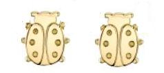 S141-SR LADY BUG STUDS W/BEZEL  14SR 0.01