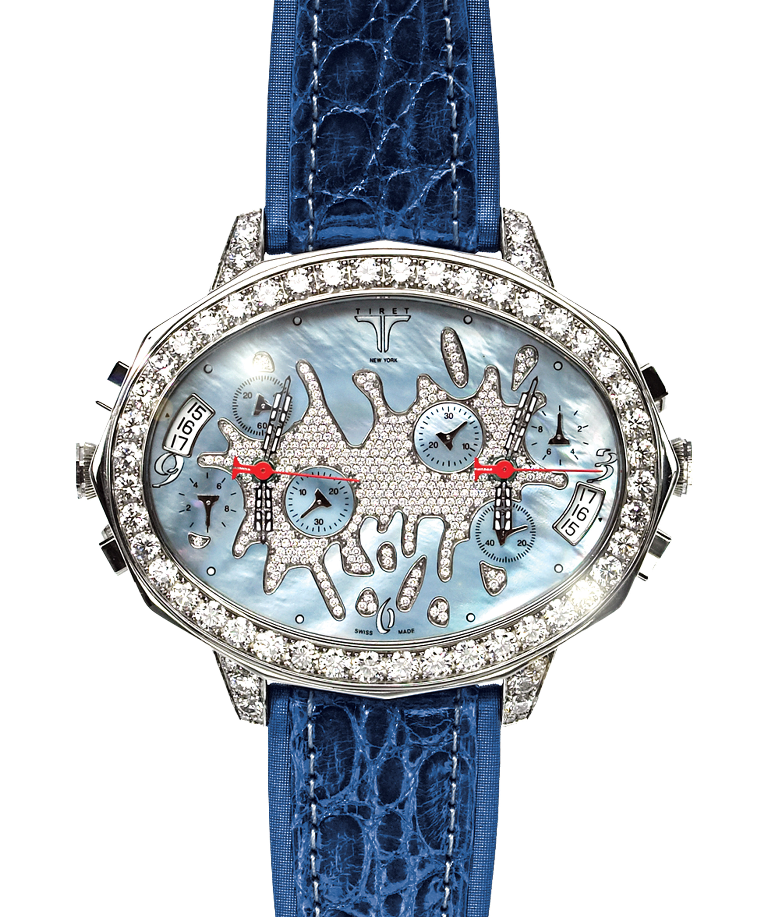 18BL-3-2 SECOND CHANCE SPLASH BLUE MOP DIAL (№ 1052)