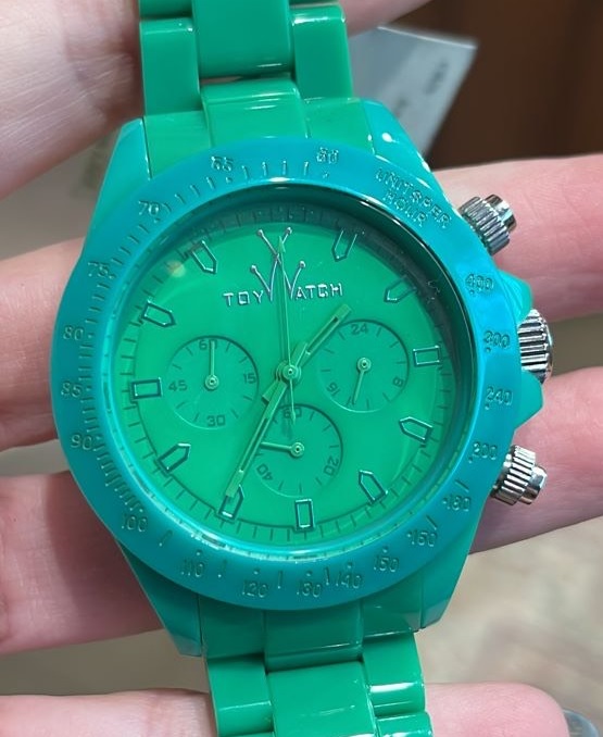 MO11GR Monochrome Chrono Green Dial-Orange Bezel-Green Plasteramic Case-Green Plasteramic Strap