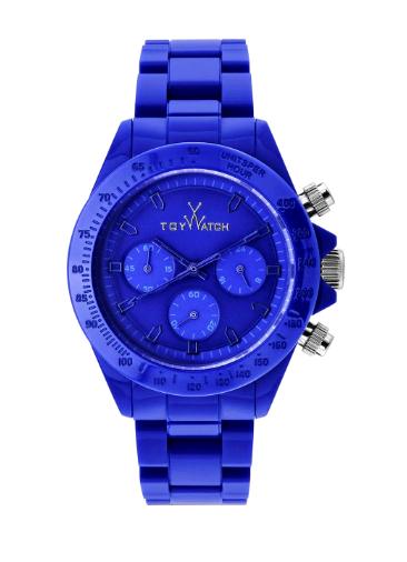 MO17BL Monochrome Chrono BLUE Dial- BLUE Bezel- Plasteramic Case- Plasteramic Strap