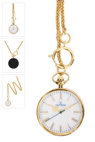 PP02BK Toyswing/White Dial/IP Gold Steel Case/Black Silicon Back/IP Gold Twested steel chain