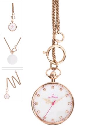 PP04WH Toyswing/White Dial/IP Pink Gold Steel Case/White Silicon Back/IP P/Gold Twested steel chain