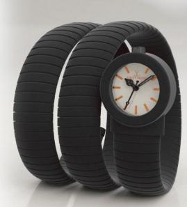 VP02BK Toywiper White  Dial With Pink Gold Details- Black silicon case & bracelet