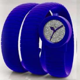 VP09BL Toywiper White Full Pave Dial With Electric Blue  Details- silicon case & bracelet