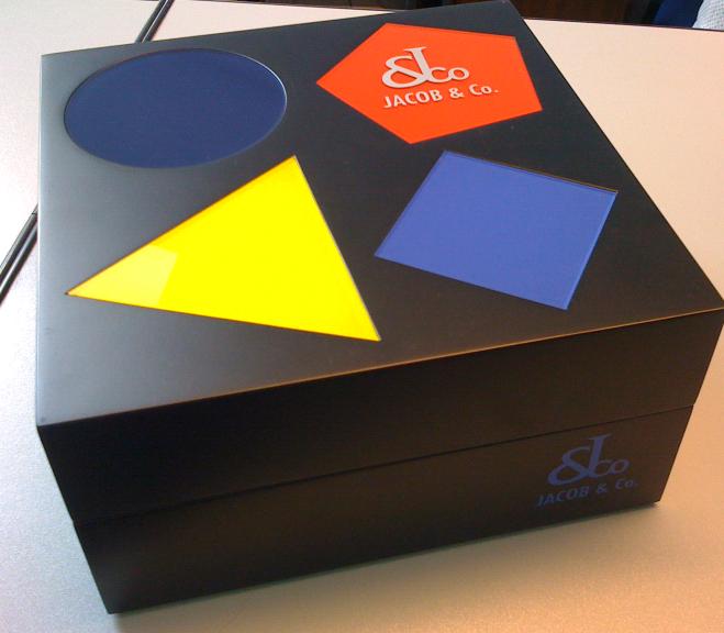 JACOB & CO  Коробка  под часы  JC-000153  (с фигурами на крышке)