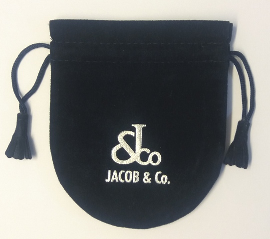 JACOB & CO  Мешочек иск.замша  т.синий  8,5*10,4см