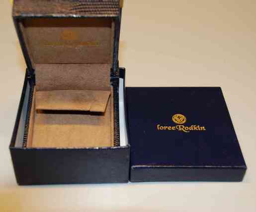 LOREE RODKIN  Коробка синяя ящерица (серьги) 7,5 * 8,5