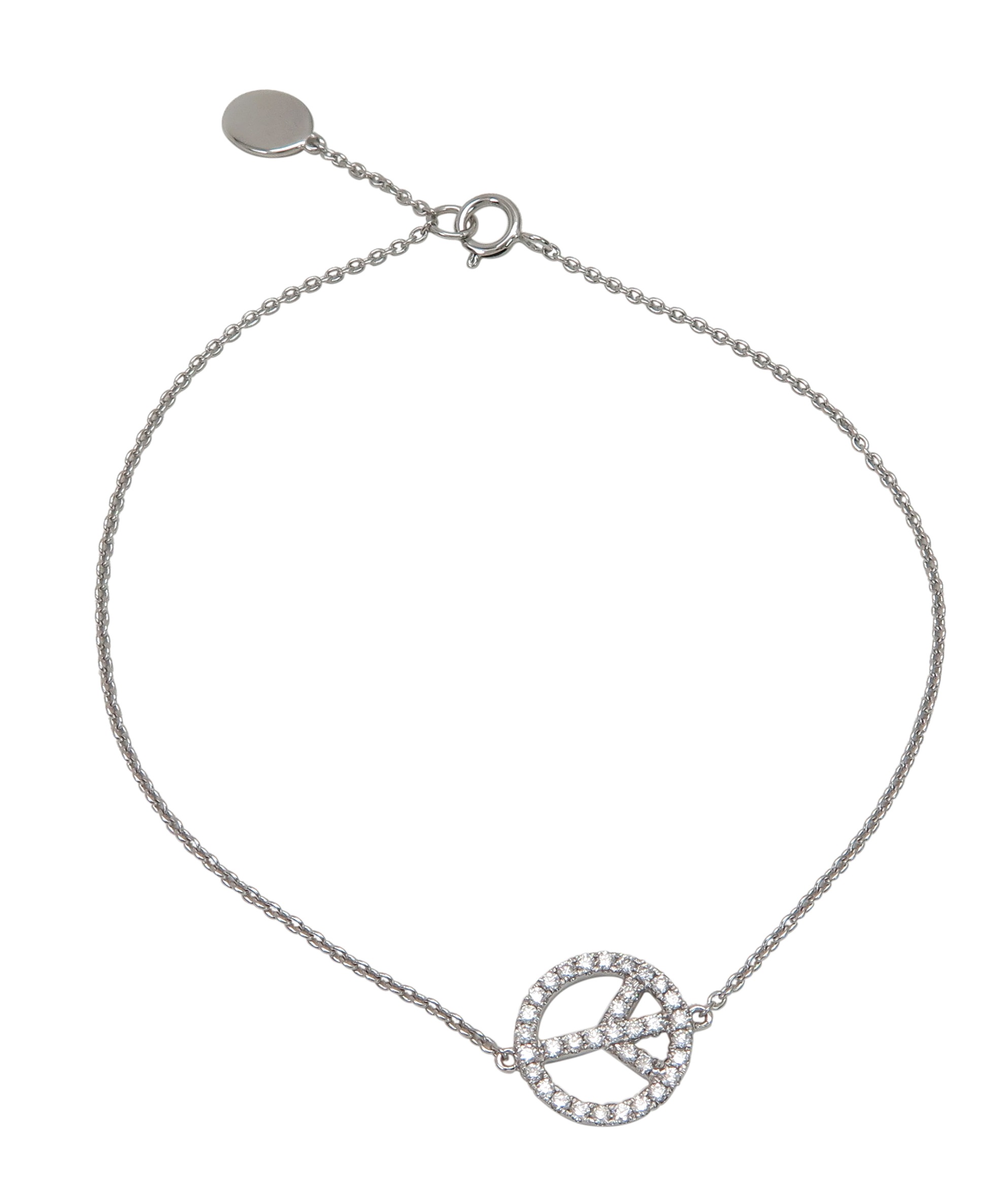 S2138625 DBG1280R01M 18K White Gold Diamond Bracelet 18+1 cm