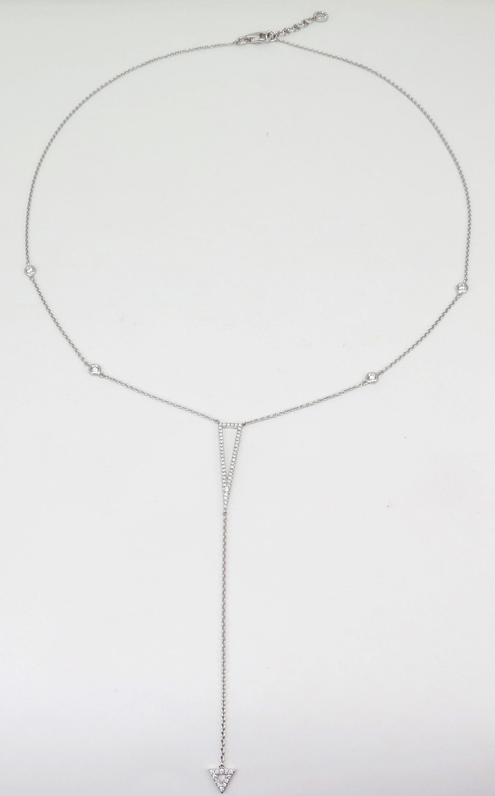 S2138611 DNG3407R01MH18W 18K WHITE GOLD  DIA NECKLACE