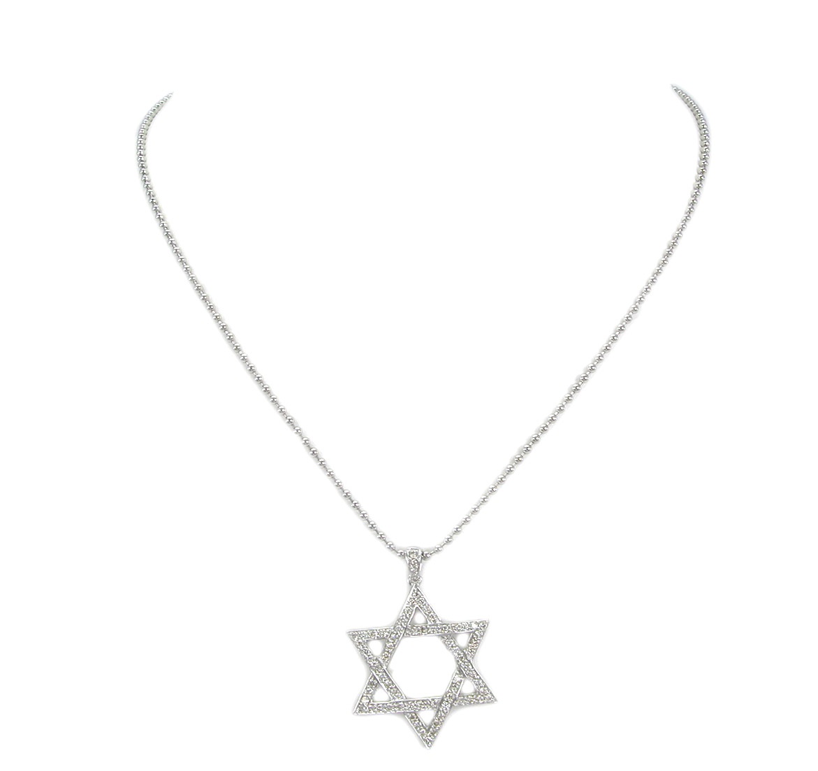 S2138629 DN34776M01W18W 18K WHITE GOLD  DIA NECKLACE